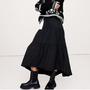 Banana Republic high low sz 4 tiered skirt